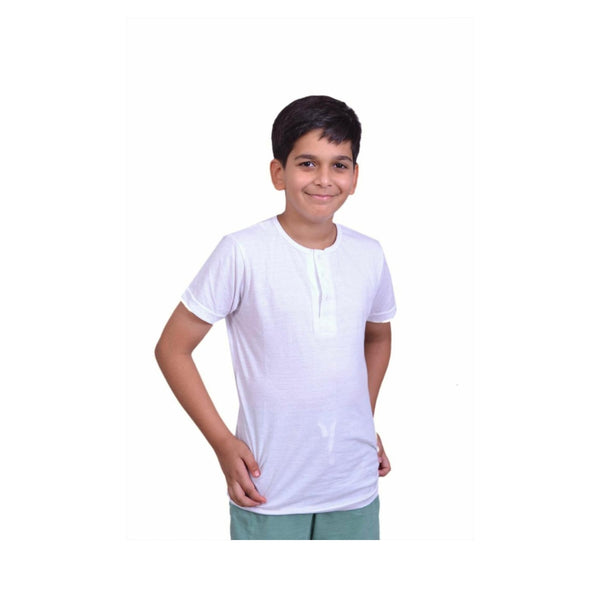 White Henley T-Shirt