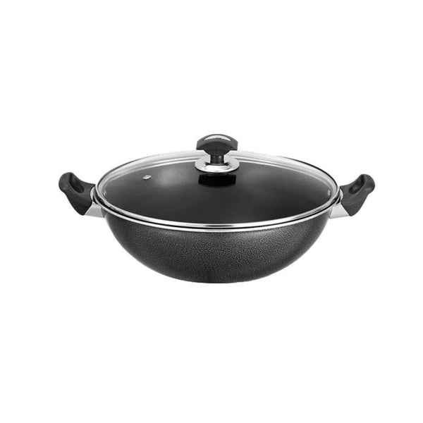 Cooking Wok- Glass Lid
