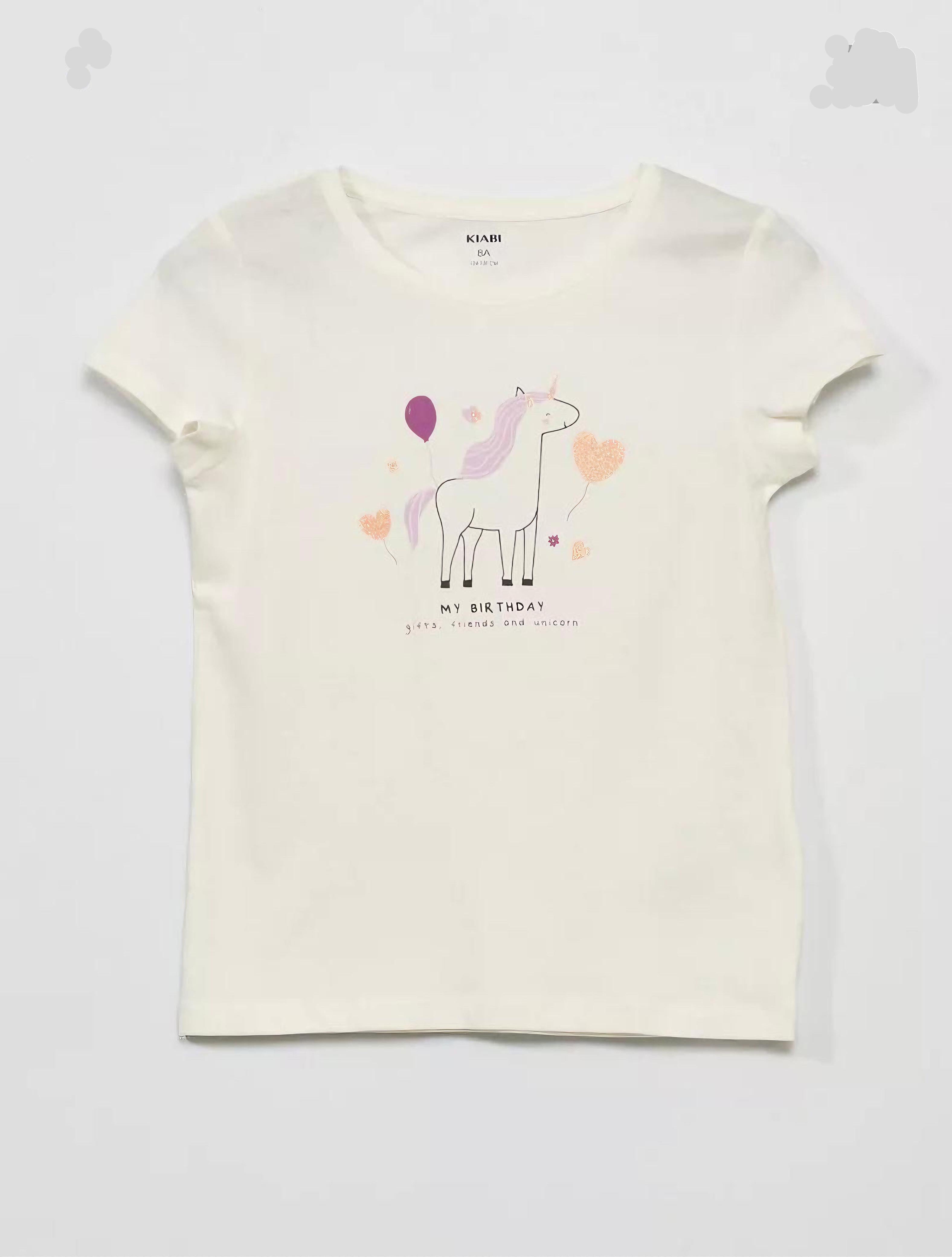 Girls My Birthday Shirt white