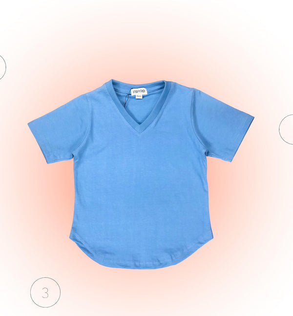 Boys V-Neck Sky Blue