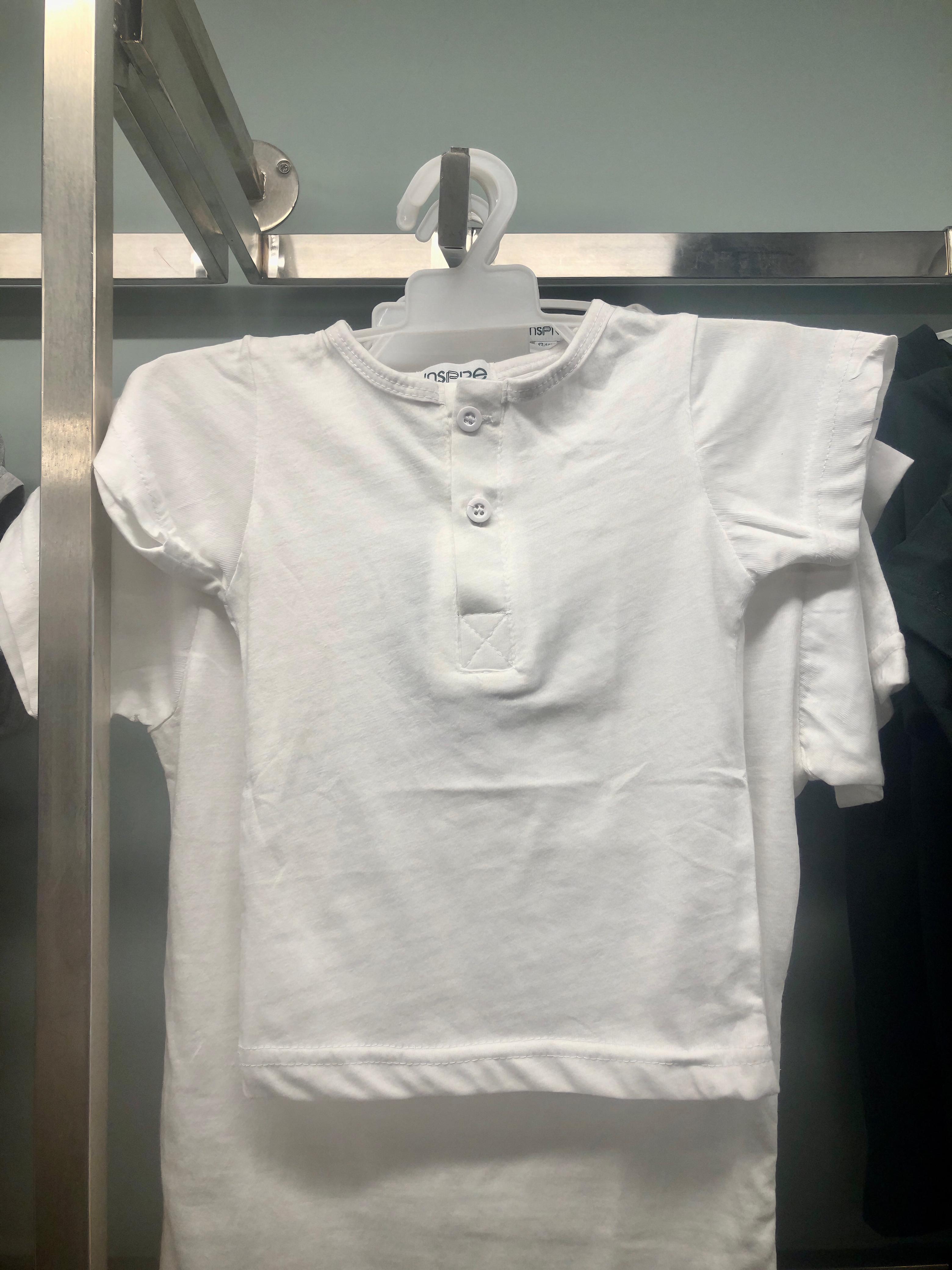 White Henley T-Shirt