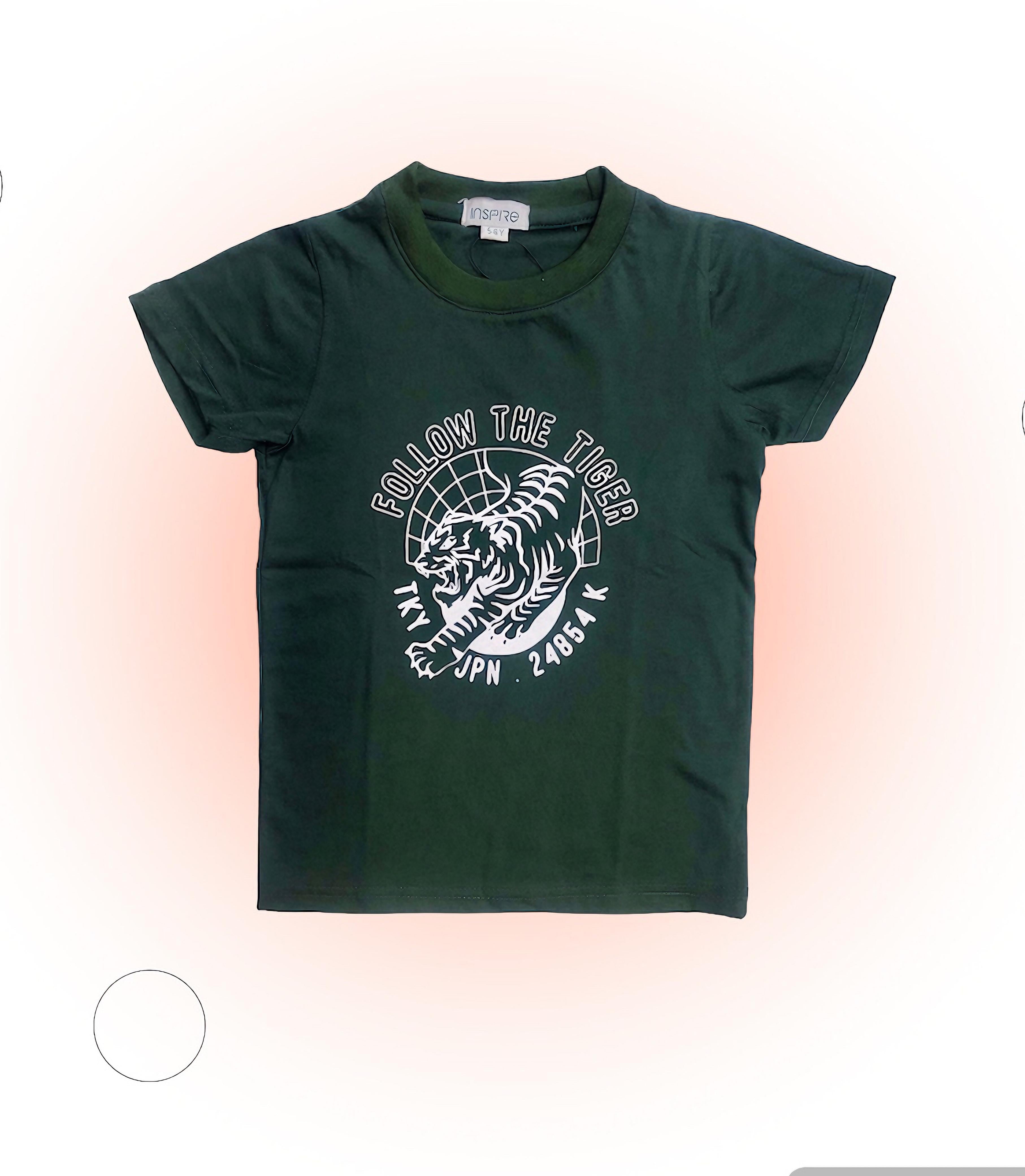 Kids Tiger Green t-shirt