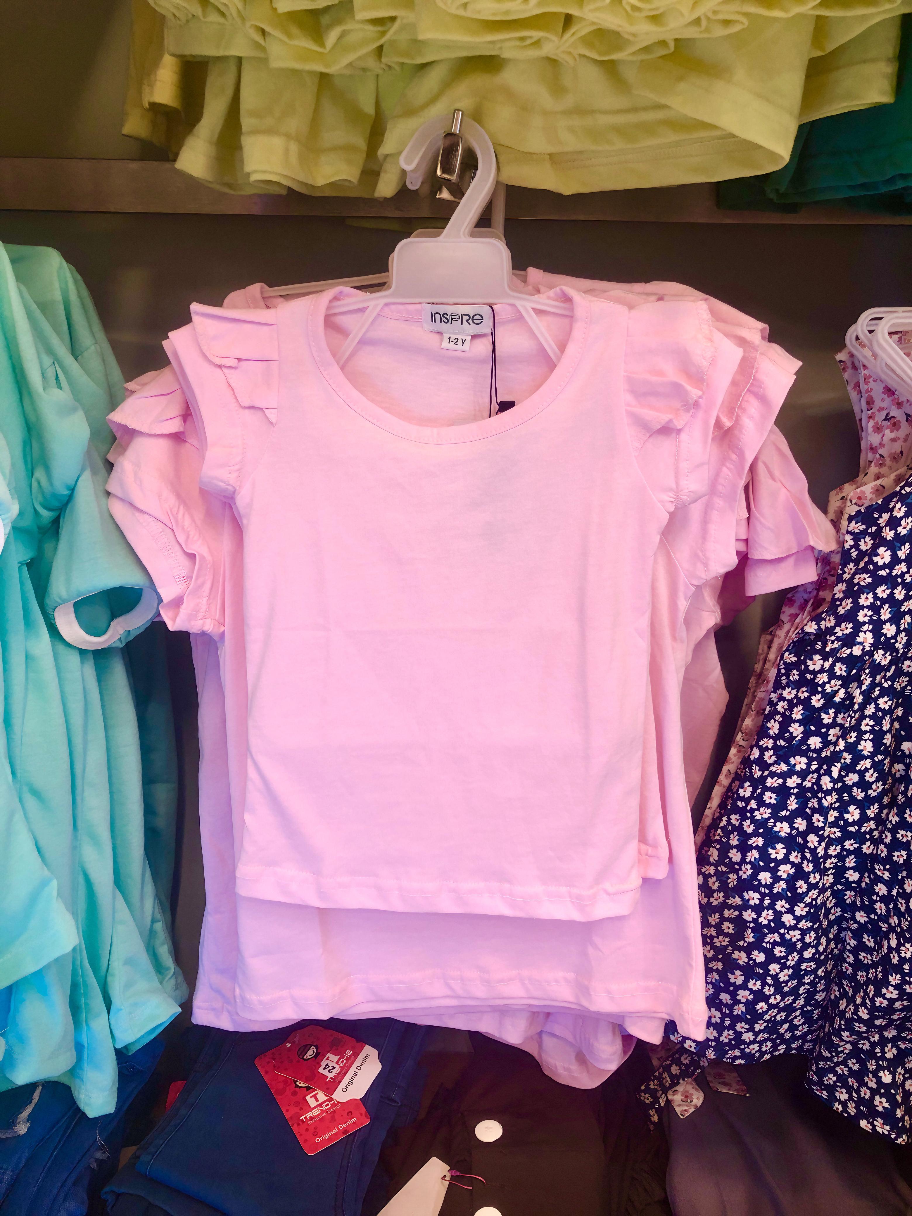 Pink Ruffle Sleeve