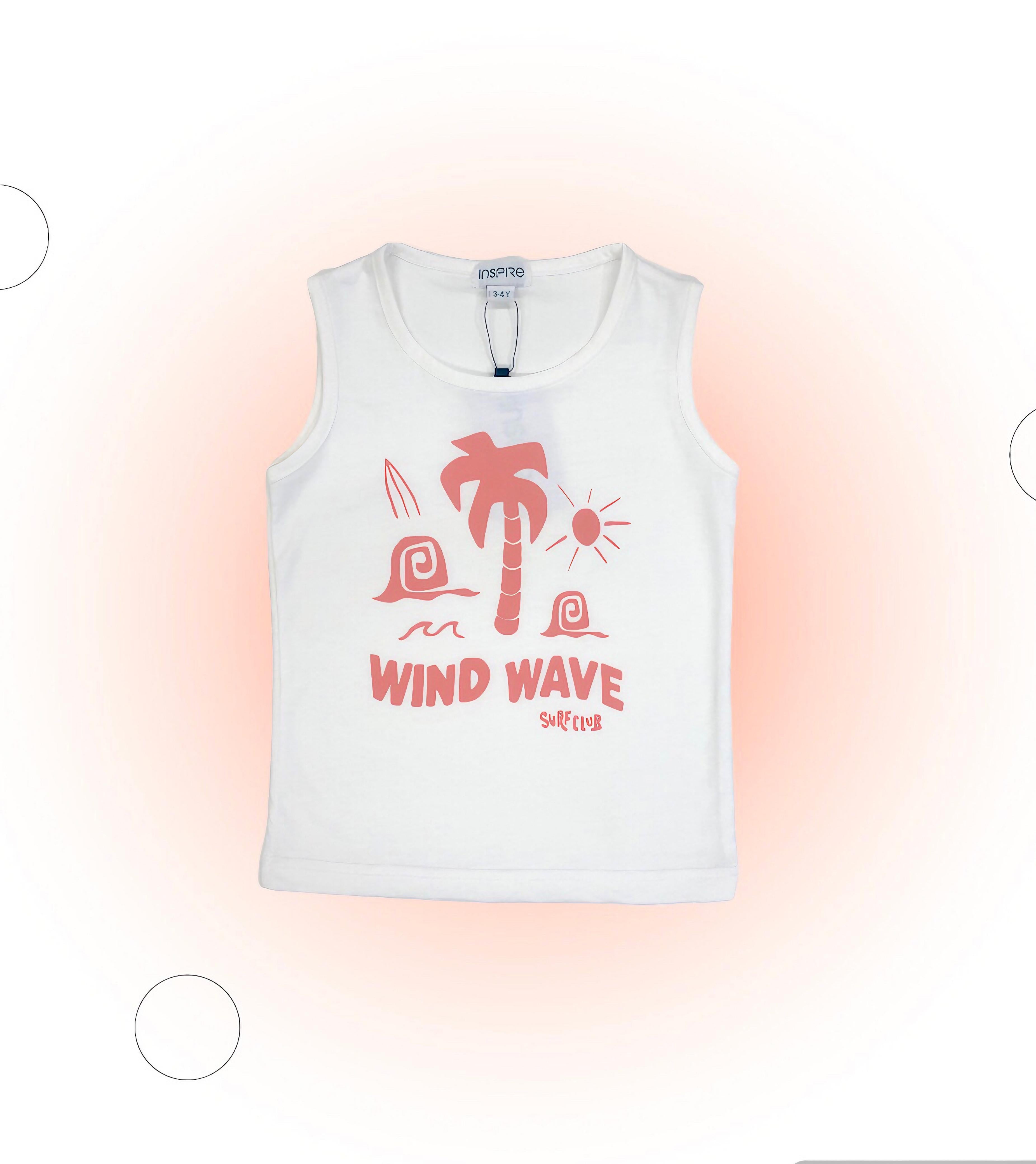 Summer Wind Wave Sleeve Less