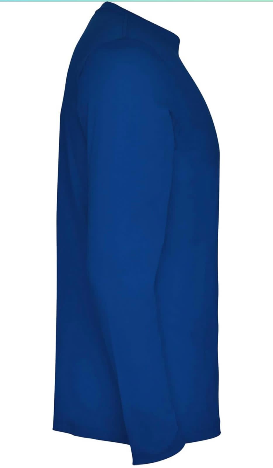 Classic Royal Blue Long-Sleeve Shirt – Soft & Stylish