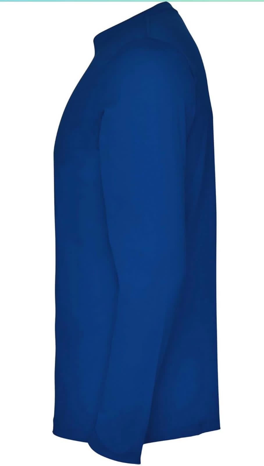 Classic Royal Blue Long-Sleeve Shirt – Soft & Stylish