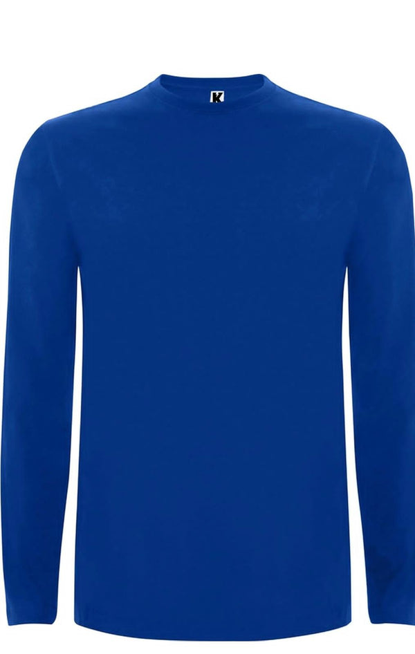 Classic Royal Blue Long-Sleeve Shirt – Soft & Stylish